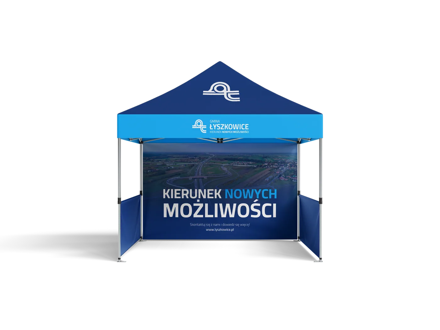Event · namiot festynowy Namiot promocyjny 3×3 m Gminy Łyszkowice na imprezie plenerowej